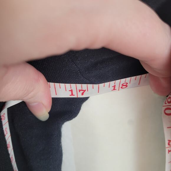 Minnie Rose black puff sleeve sweater dress Size Small Minimal Clean Girl - Picture 8 of 9